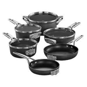 Calphalon premier space saving hard anodized nonstick 10 piece cookware set