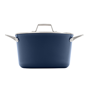 Calphalon Premier ceramic nonstick 5 quart dutch oven with cover in midnight blue