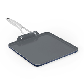 Calphalon Premier Ceramic Nonstick 11" Square Griddle Pan, Midnight Blue